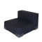 Plastics with Backrest Black